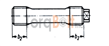 DIN 2510 Part 3 Type K Stud Bolts with Short Thread 